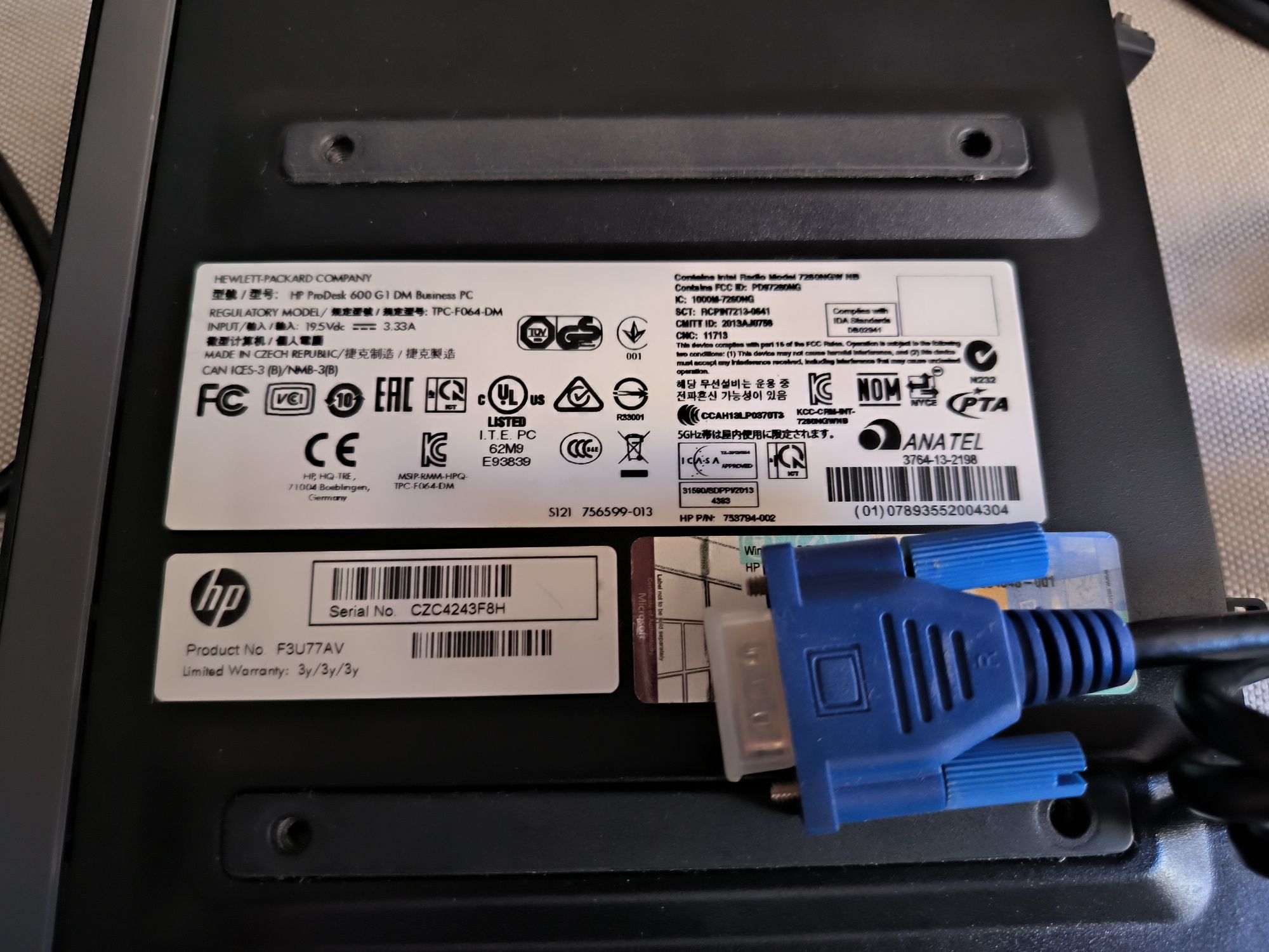 HP Prodesk 600 G1 DM Business PC