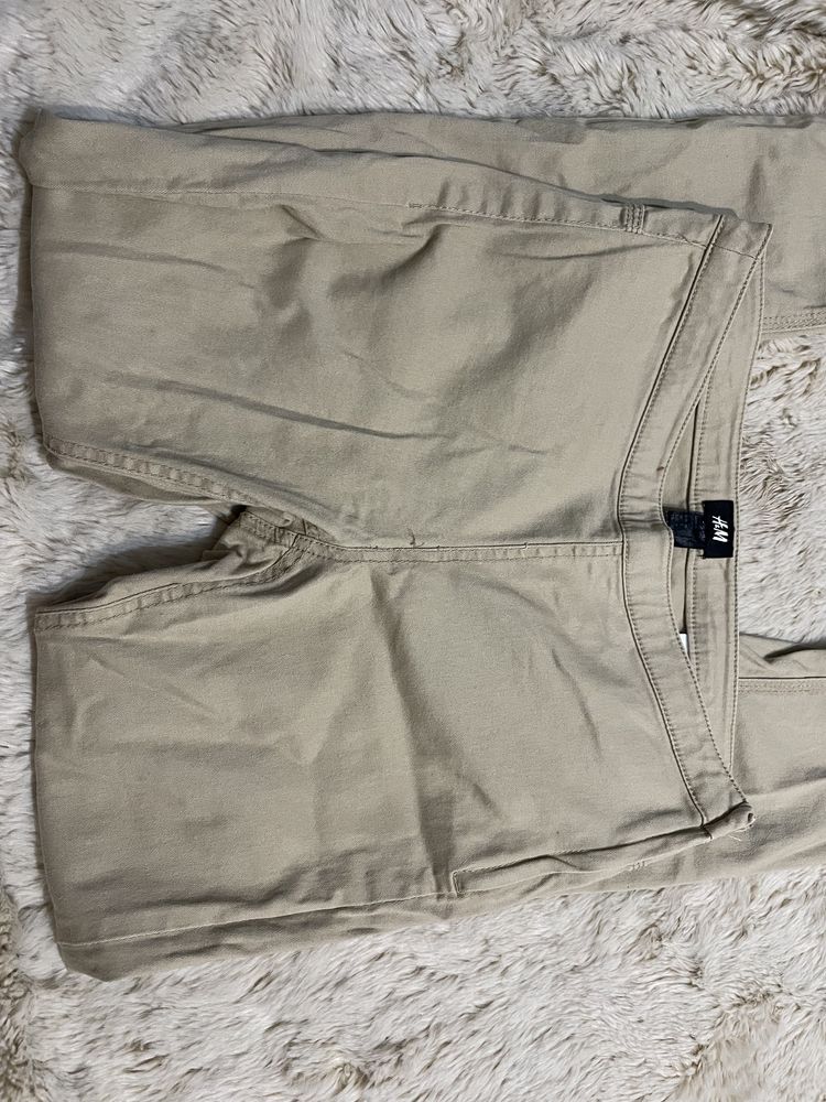 Jegginsy beżowe H&M rozmiar S