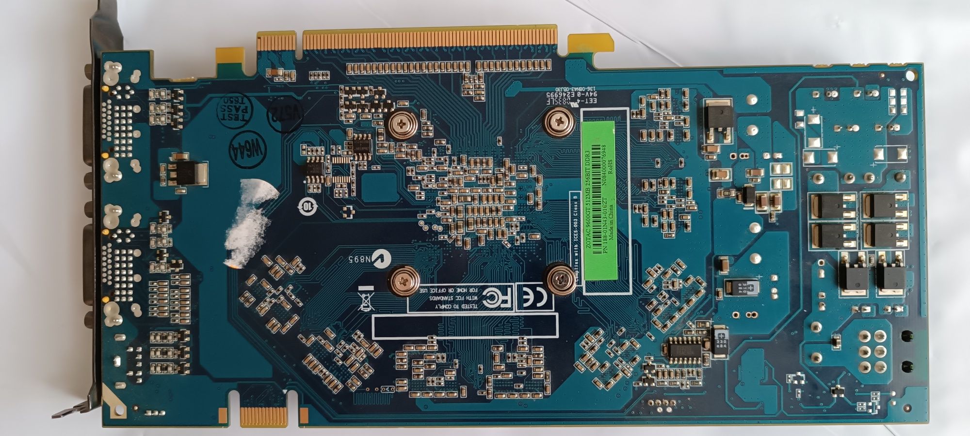 Видеокарта ZOTAC Ge Force 9600GT 512MB (DDR3, 256 BIT