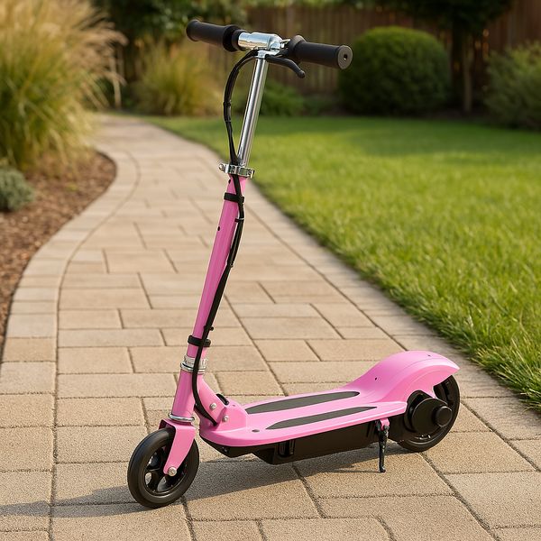 Trotinete Elétrico Dobrável Rosa - Leva-Me-Contigo