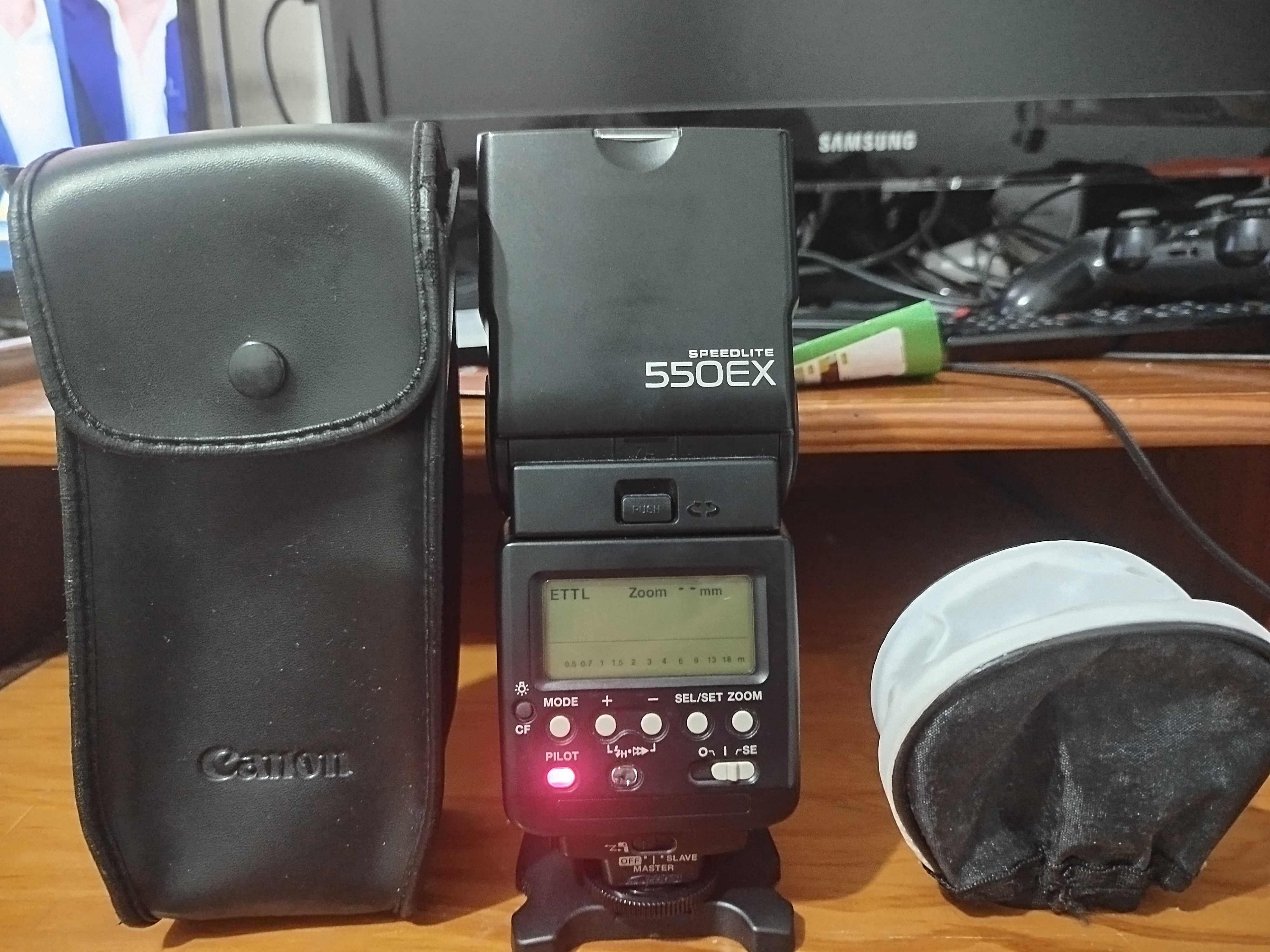 Flash Externo Canon Speedlite 550EX Master / Slave