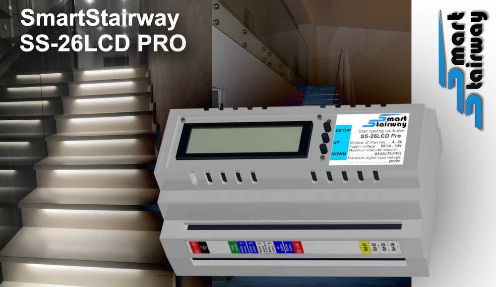 Комплект для автоматичної підсвітки сходів SmartStairway SS-26 LCD Pro