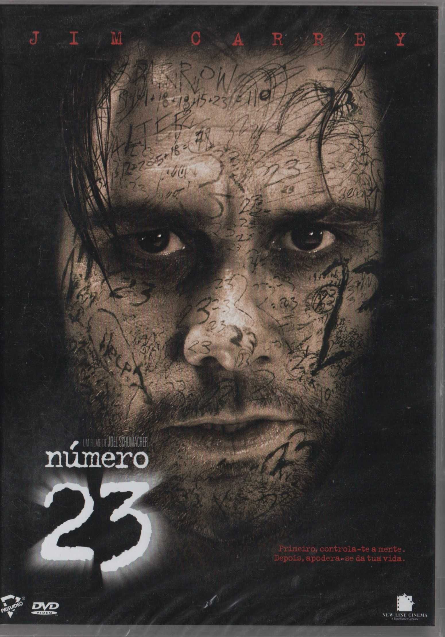 Dvd Número 23 - suspense - Jim Carrey - selado
