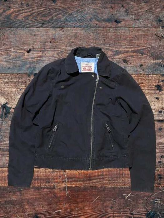 Kurtka damska Levis washed black czarny zip M woman jacket Strauss