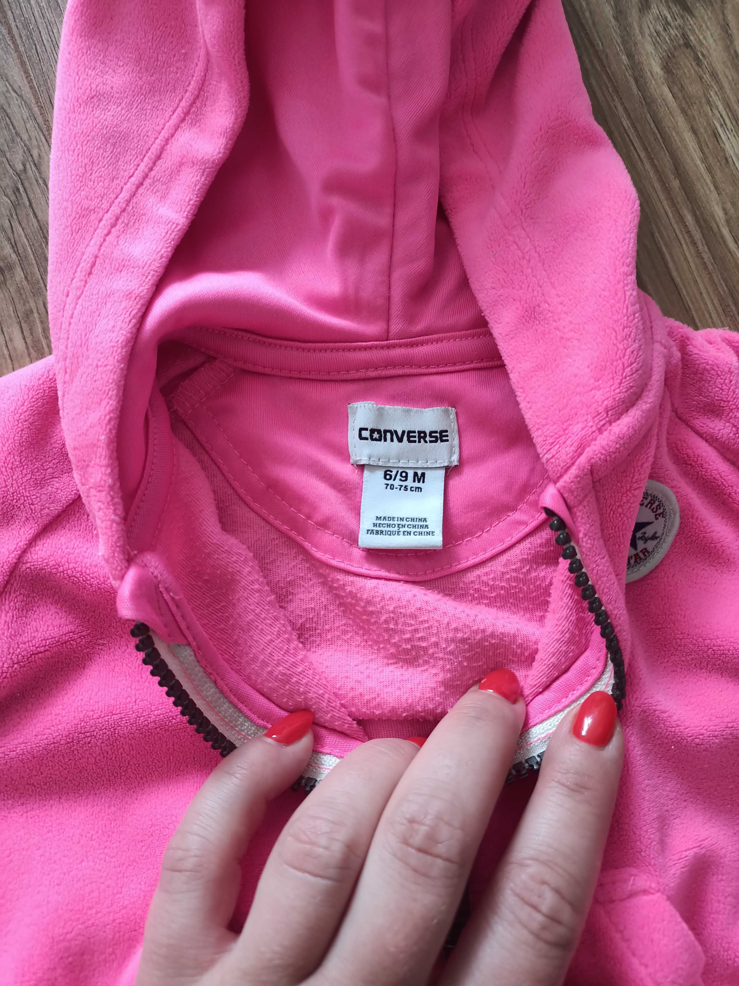 Dres Converse, welurowy, neonowy róż, rozm 74, stan idealny
