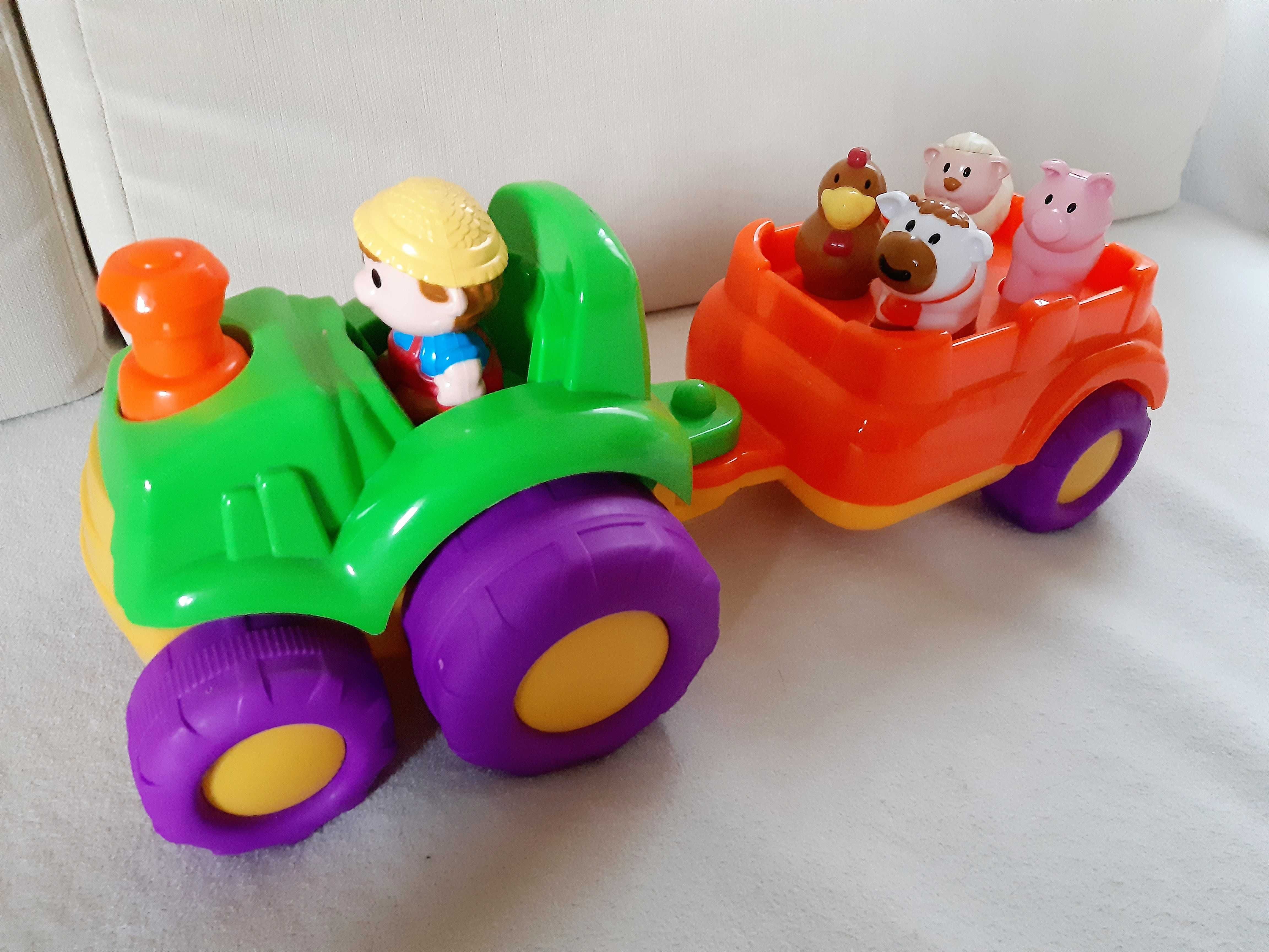Jak nowy traktor ze zwierzętami interaktywny Smiki
