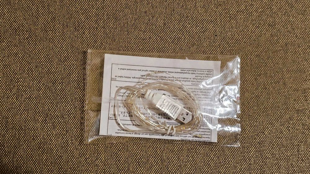 Светодиодная гирлянда с USB-подключением, 5 метров