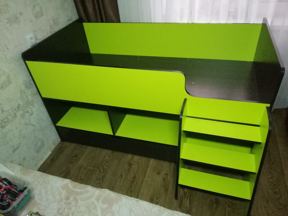 Дитяче ліжко горище з матрацем