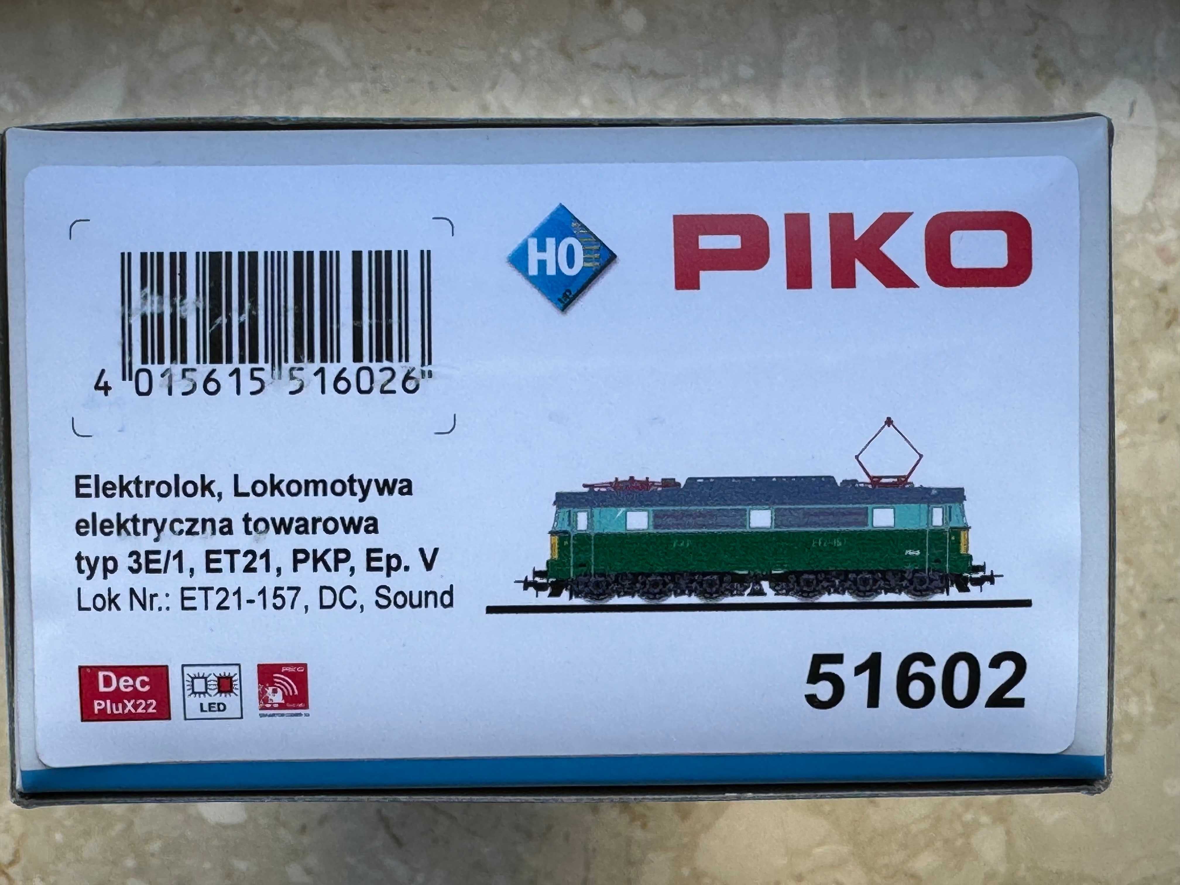 Elektrowóz ET21-157 PKP z dekoderem jazdy i dźwięku Piko 51602