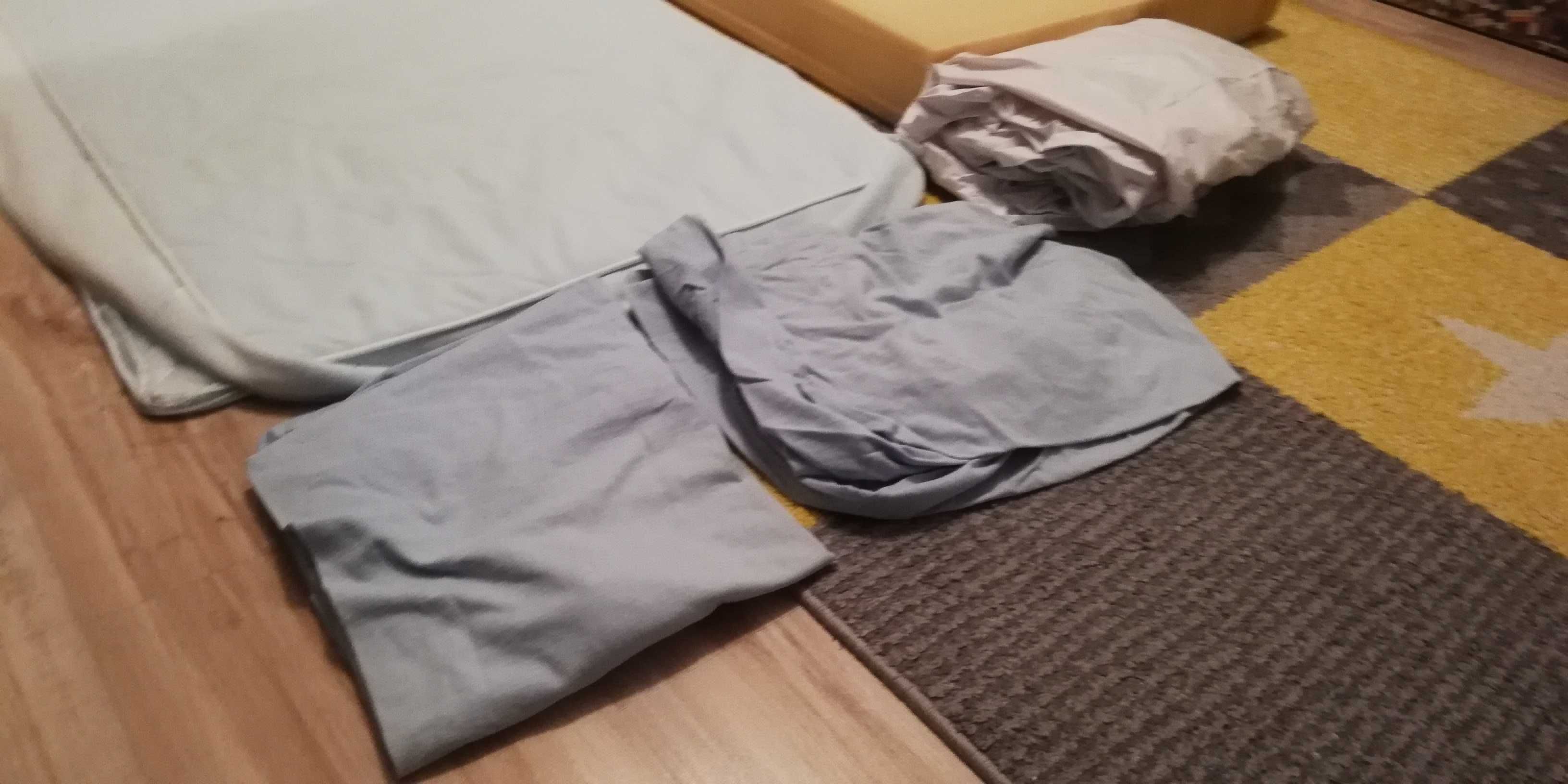 Materac 60 x 120 dziecięcy IKEA VYSSA + prześcieradła + pokrowce