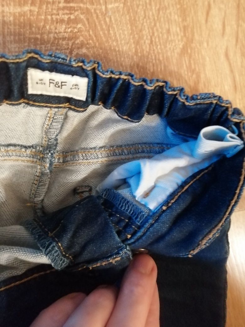 Spodnie chłopięce jeans F&F bawełna r. 110