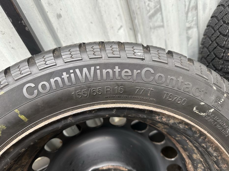 Шини з дисками 155/65/15 Continental Conti wintercontact, 5/100  р15