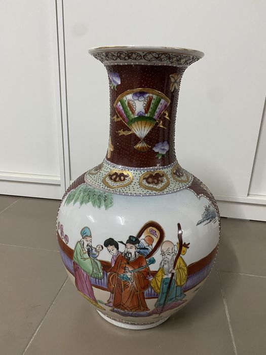 Vaso Chinês Decorativo em Porcelana [Macau]