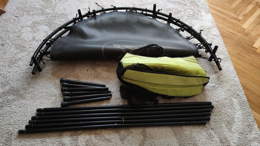 Батут Atleto 140 см з захистом і сіткою