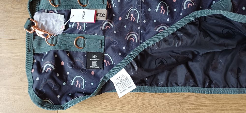 NOWA Przepiękna derka padokowa przeciwdeszczowa dla kucyka, 115