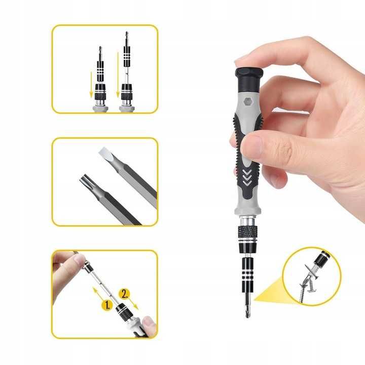 Zestaw śrubokrętów 118w1 precyzyjne wkrętaki TORX K-1309