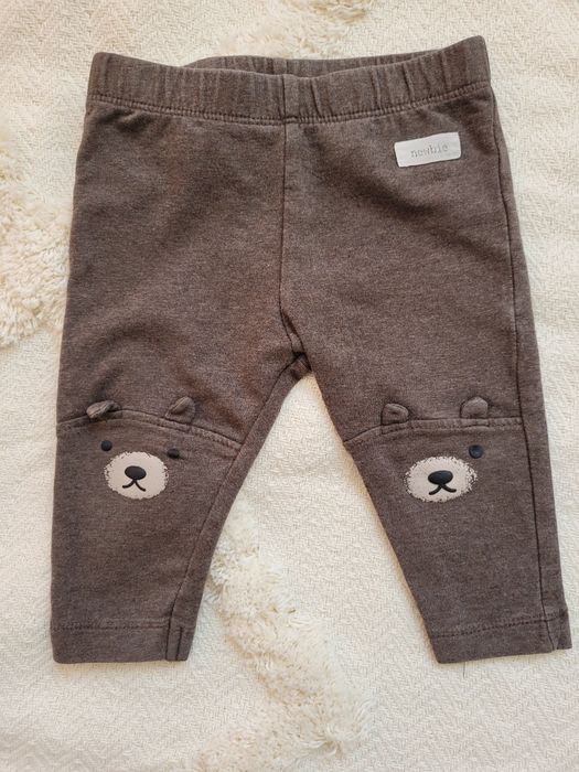 Leginsy Newbie brązowe 68 miś