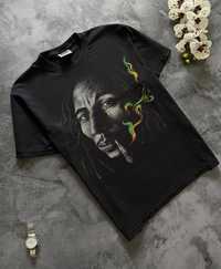 Винтажная футболка Bob Marley чёрная мужская