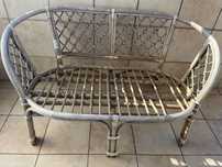 Sofa 2 osobowa rattanowa do renowacji