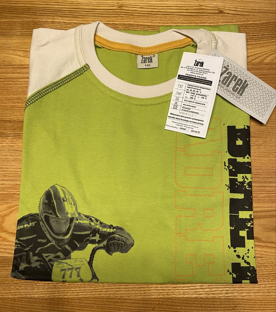Koszulka t-shirt 146 cm krótki rękae nowa Żarek bawełna