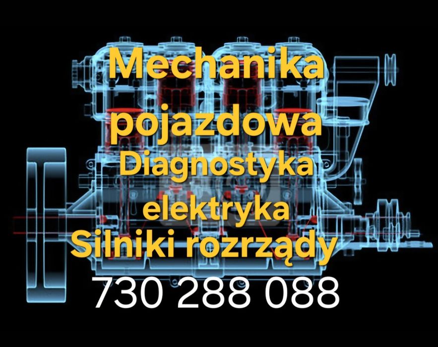 Mechanik samochodowy, rozrządy, silniki, elektryka, diagnostyka.