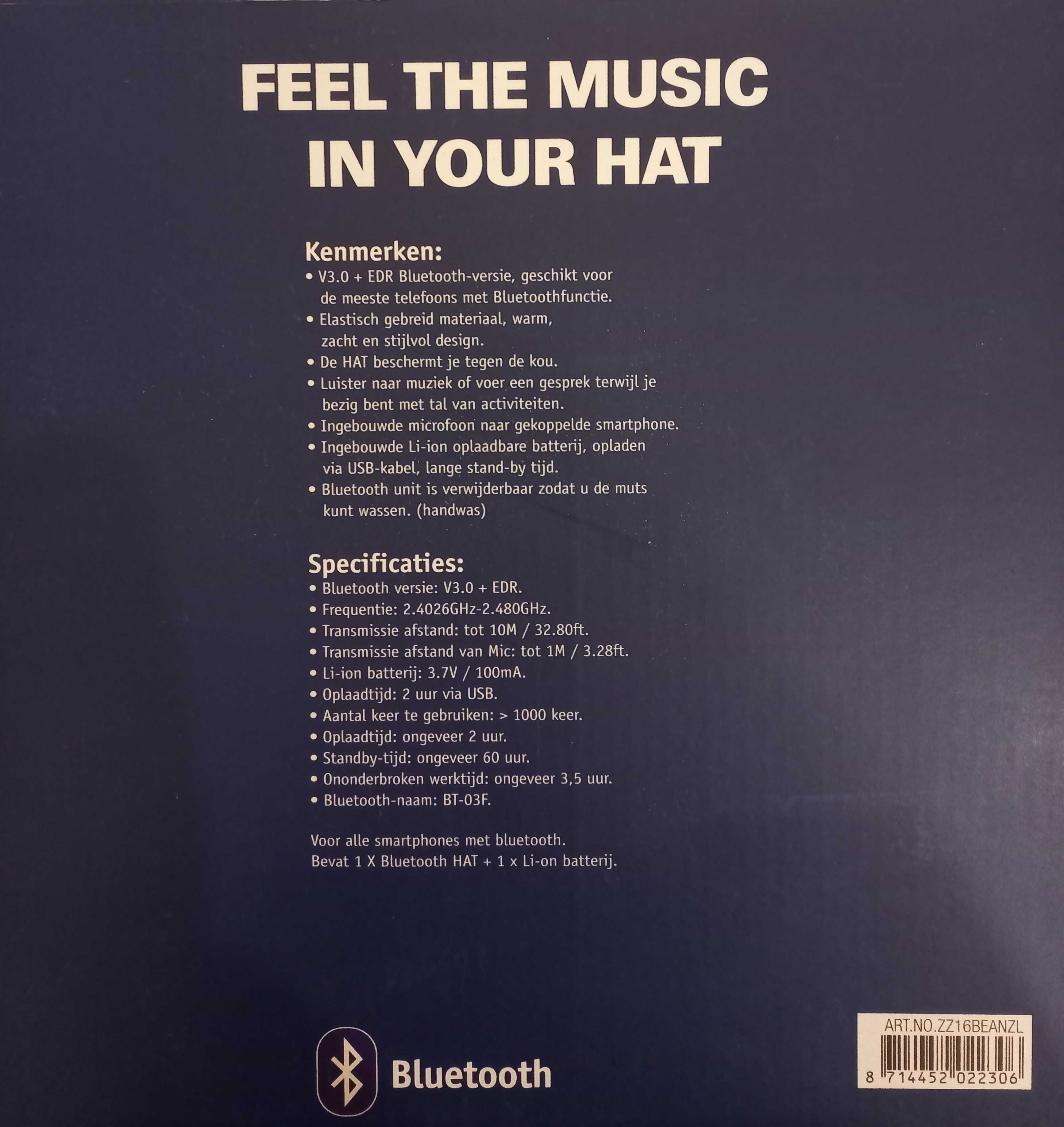 Шапка з Bluetooth навушниками і мікрофоном (шапка з гарнітурою)