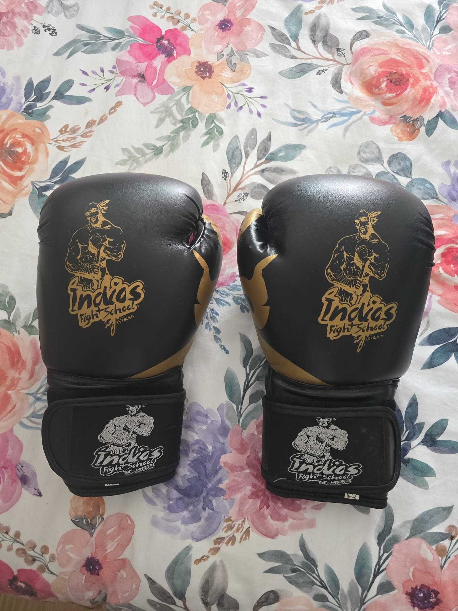 Proteção de Pernas e Luvas Kick Boxing - 10OZ