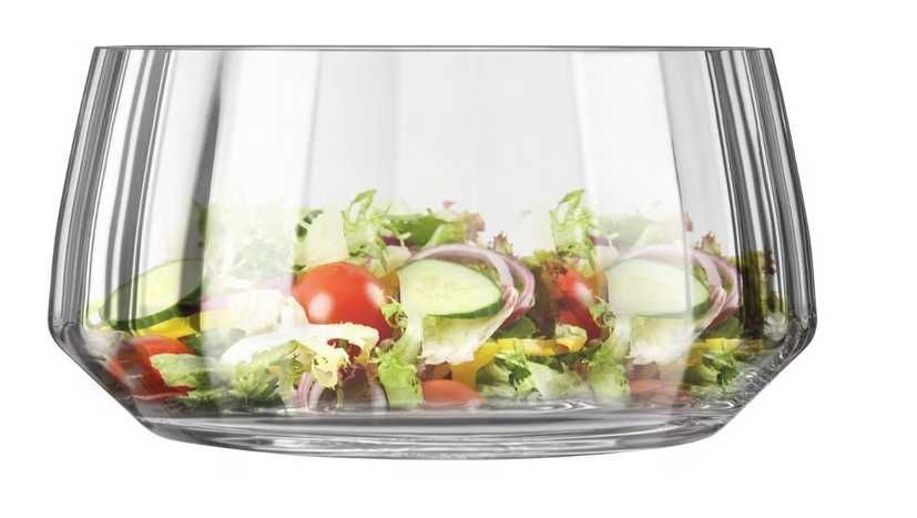 Ręcznie wykonana salaterka Krosno Glass Celebration 24 cm