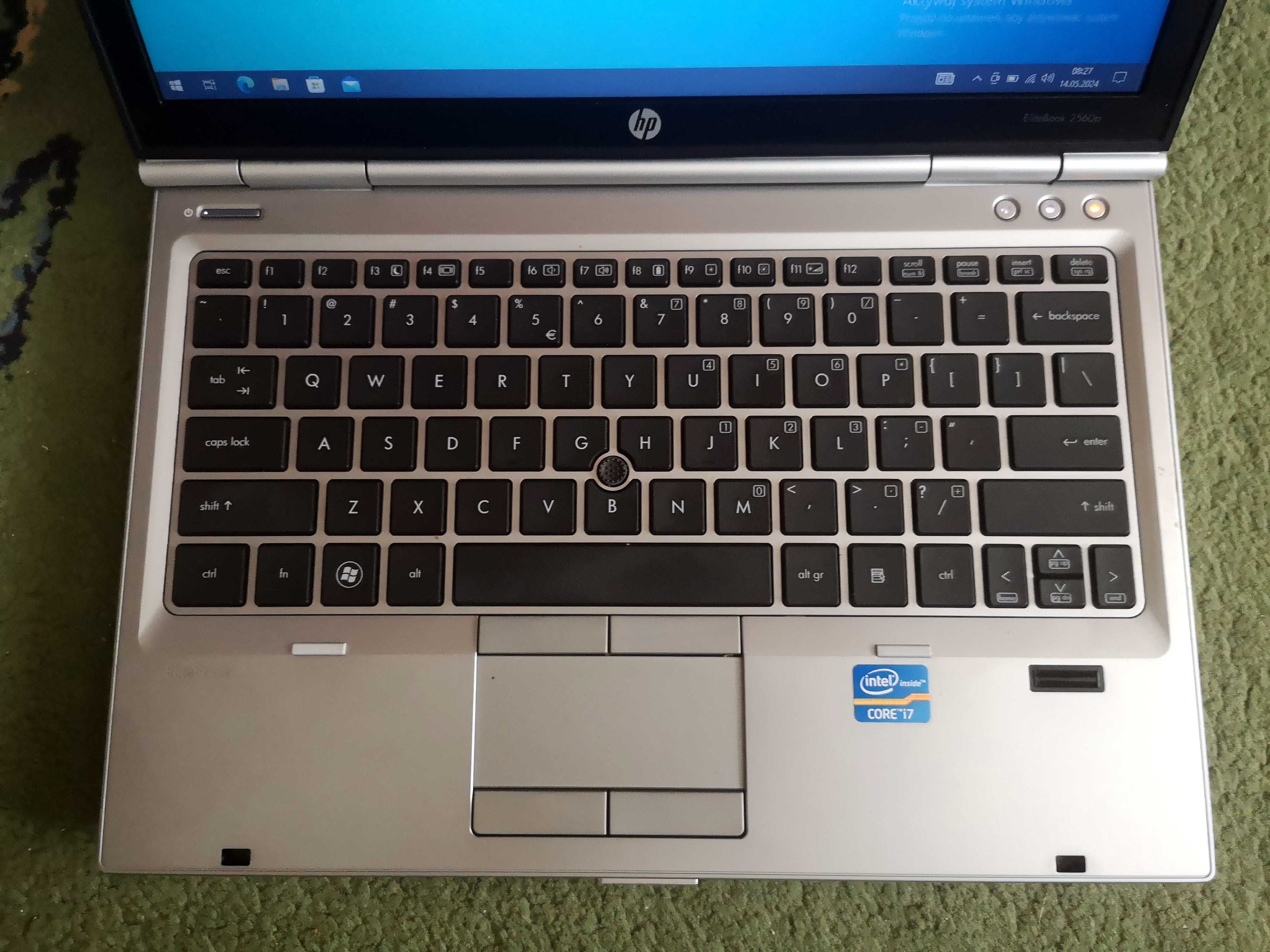 Laptop notebook HP EliteBook 2560p i7-2640M 4GB 500 DVD-RW win10