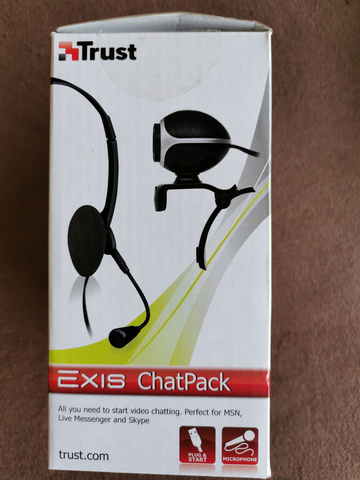 Headset + Câmara Trust - Chat Pack