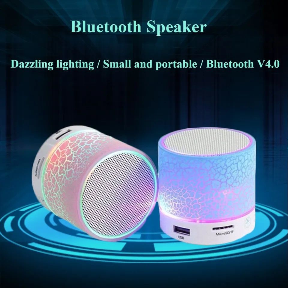 Bluetooth колонка, со светодиодной подсветкой ,на аккумуляторе новая.