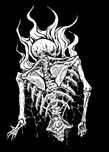 Картина - принт. (black metal art, death metal art, скелеты)