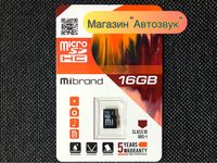 Карта пам’яті microSD (флешка) 16 Гб mibrand.