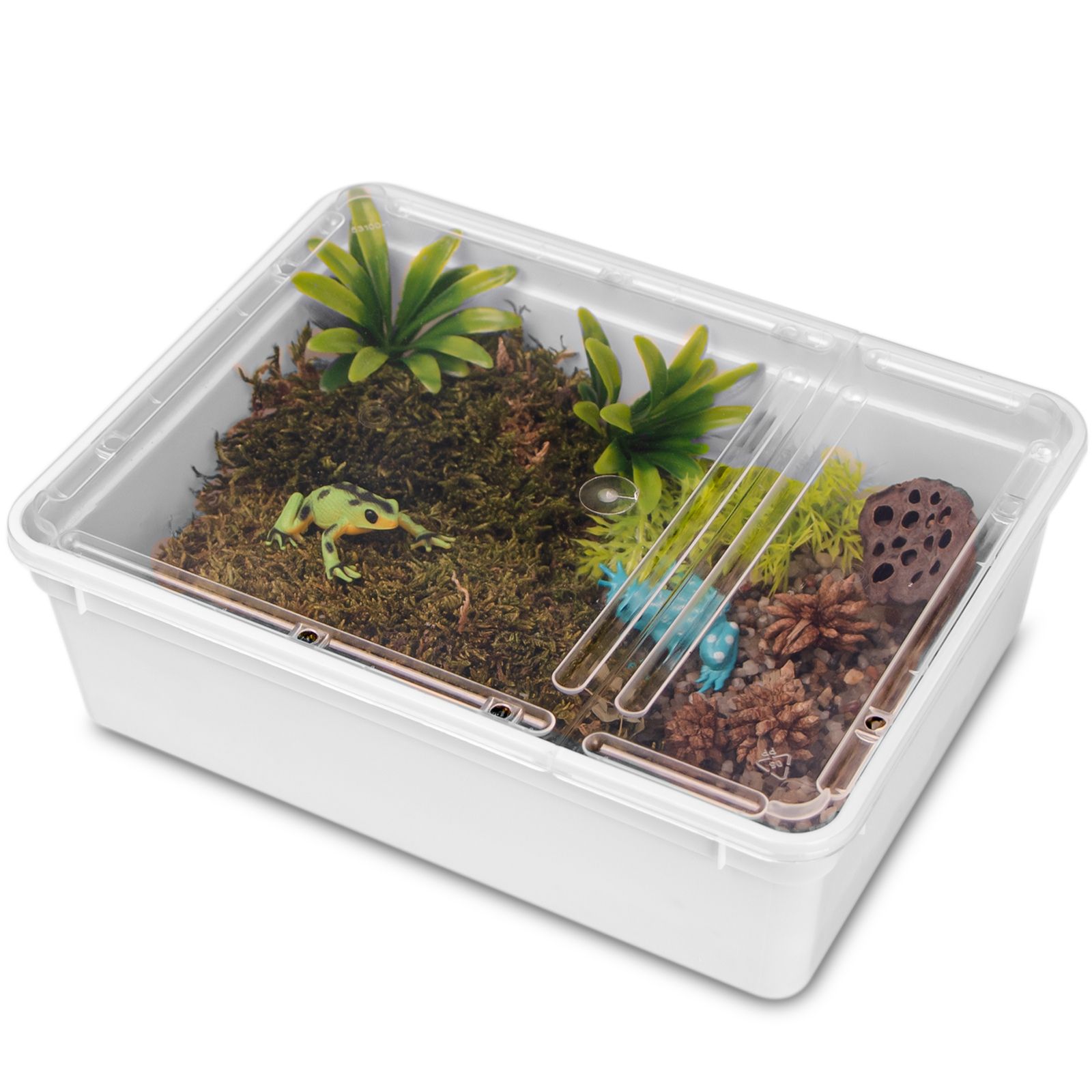Terrario Reptiland White 25X19X7,5Cm - Białe Terrarium Faunarium