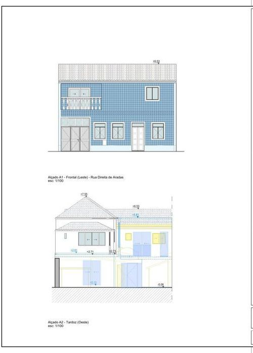 Moradia Transformada em 3 T1 e 3 T0 — Aradas, Aveiro