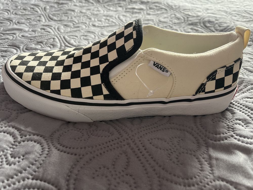 Vans Checkers Black/Natural (vn000vh0ipd1)
