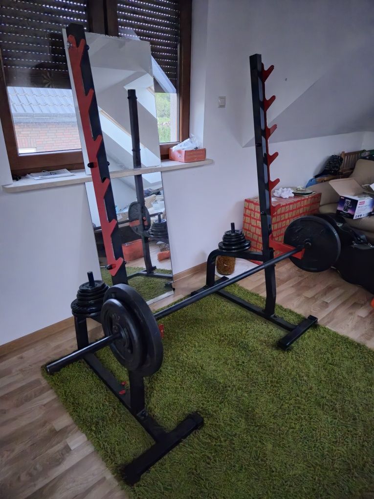 Gryf wzmocniony sztanga 10kg fitness siłownia