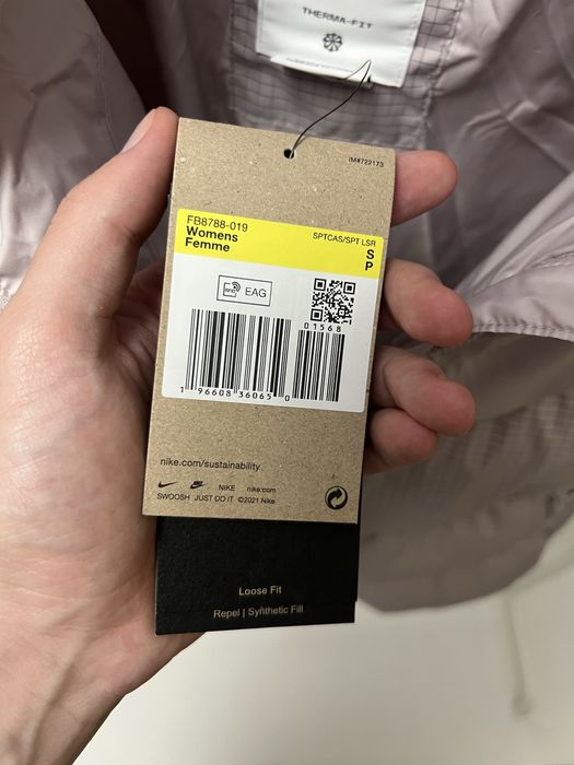 Куртка зимова пуховик жіноча , оригінал Nike Therma - Fit розмір S - M