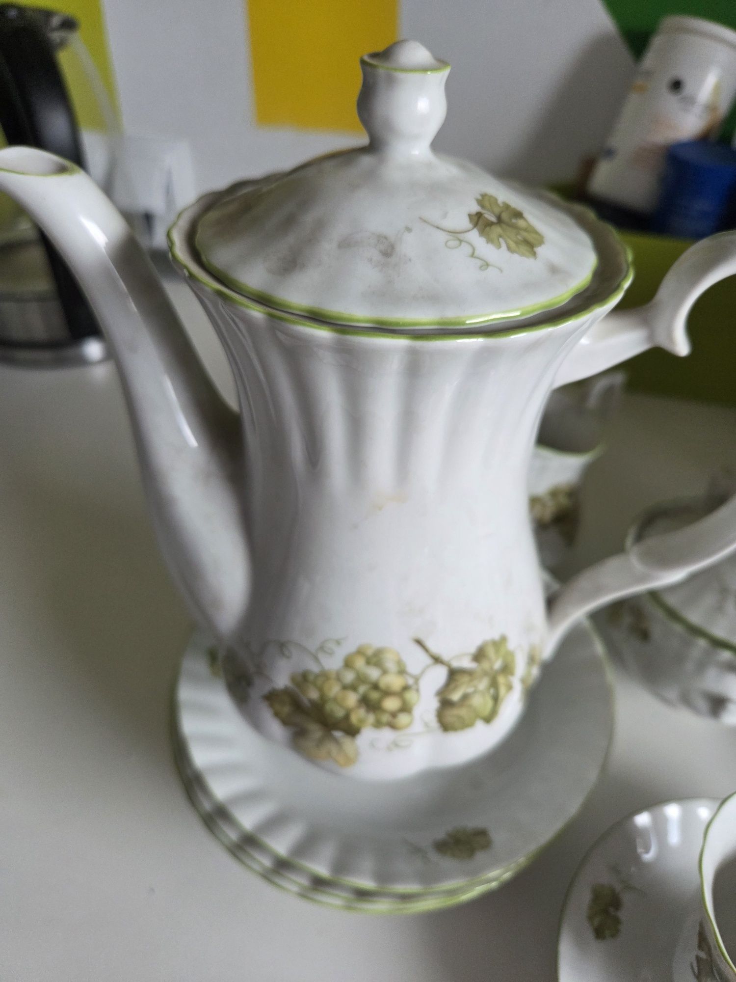 Porcelana serwis Chodzież Iwona winogrono unikat
