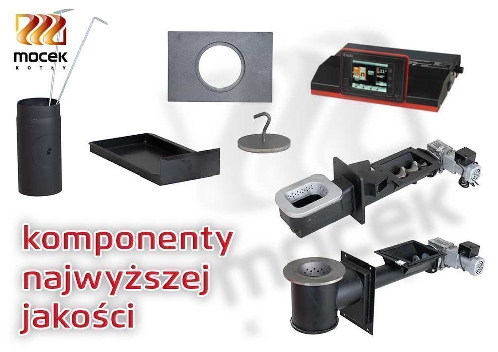 Kocioł na ekogroszek, pellet, Moceko PRO piec c.o. o mocy 35kW