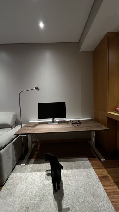 Secretária p/gaming sentado/em pé, elétrico/preto, 160x80 cm IKEA