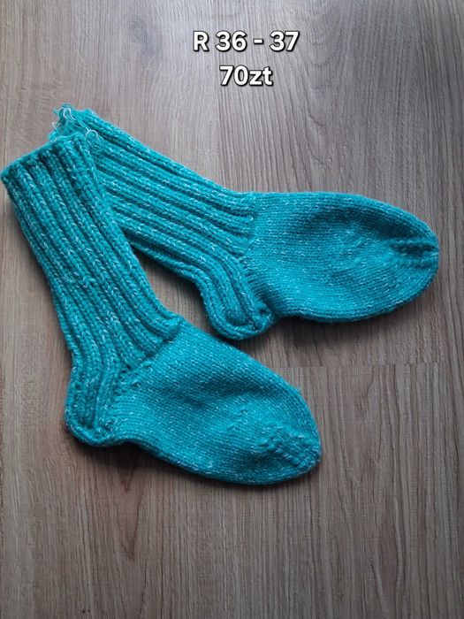 Skarpetki ręcznie dziergane
