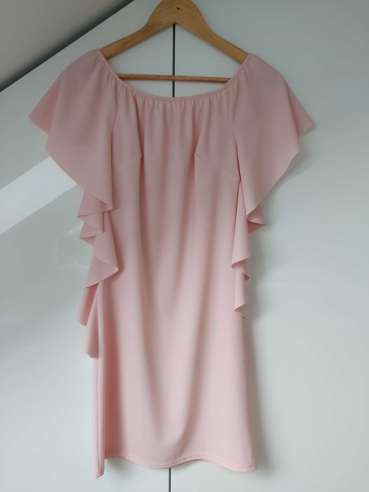 Sukienka pudrowy róż