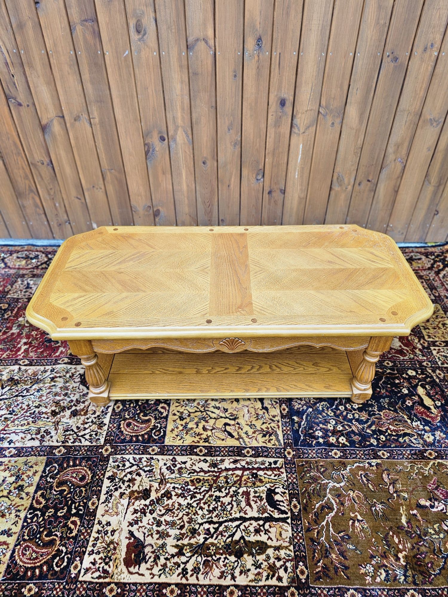 Ława  dębowa jasna 131 x 63 cm #1403 Stylowy Węgrów