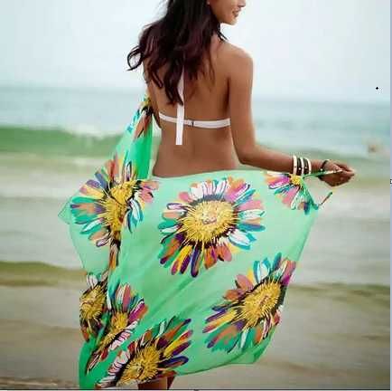 sukienka tunika plażowa basen unisex kolory
