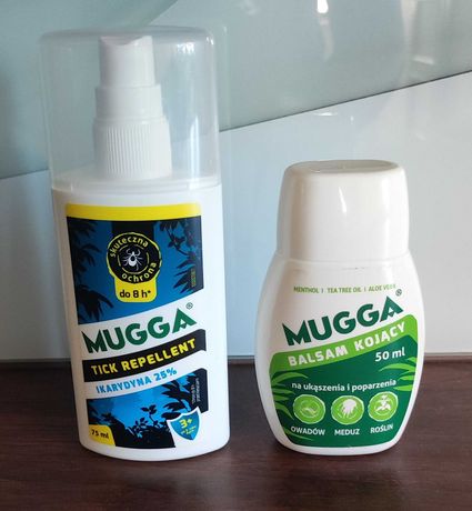 Mugga Ikarydyna 20% spray na komary i kleszcze 75ml + balsam 50ml