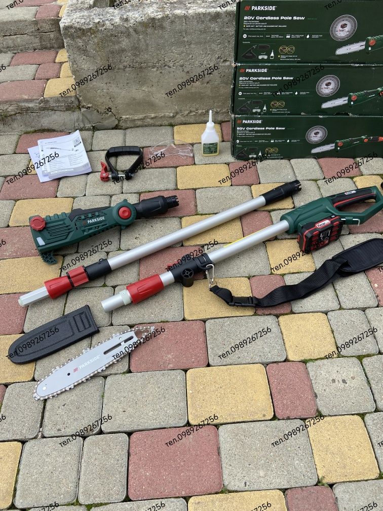 Акумуляторна пила для гілок, высоторез, висоторіз Parkside Німеччина