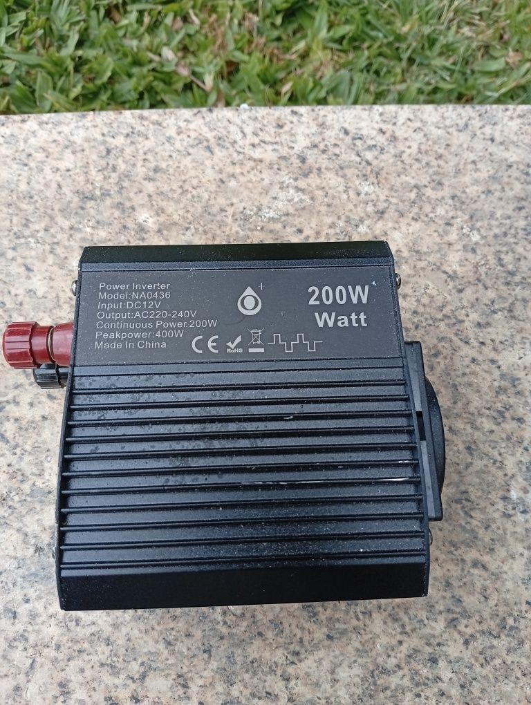 Inversor 12v 200w + baterias chumbo