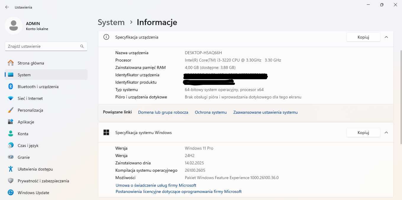Sprzedam komputer Dell Vostro 270s