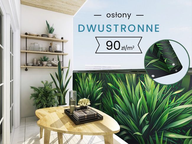 Osłony balkonowe, tarasowe na ogrodzenie